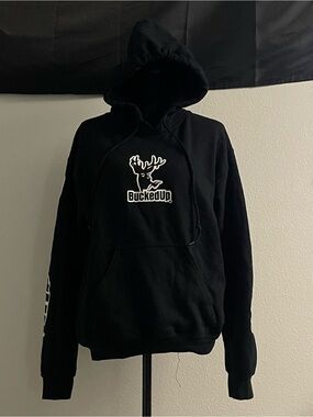 BuckedUp Black Logo Hoodie
